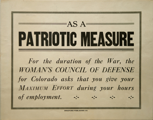 DE7 - As A Patriotic Measure